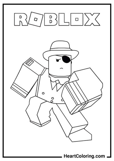 Abito elegante - Disegni di Roblox da Colorare