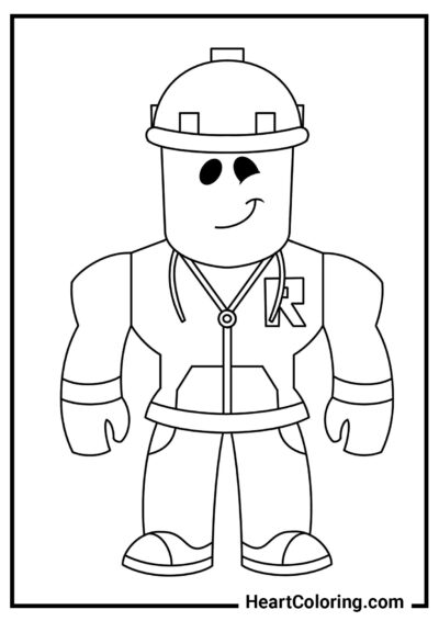 Costruttore - Disegni di Roblox da Colorare