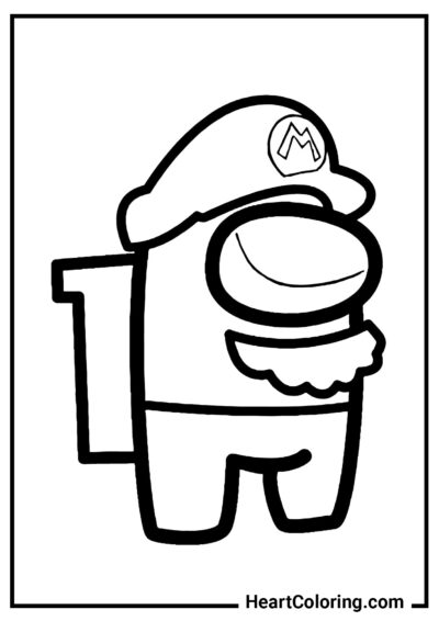 Entre Nosotros Mario - Dibujos de Mario Bros para Colorear