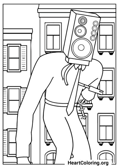 Зловещий Большой Спикермен - Раскраски Спикермена