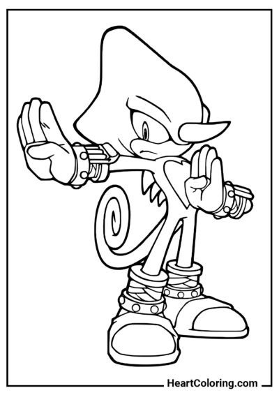 Espio il camaleonte - Disegni di Sonic da Colorare