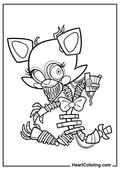 Chibi Mangle - Ausmalbilder von Five Nights at Freddy’s