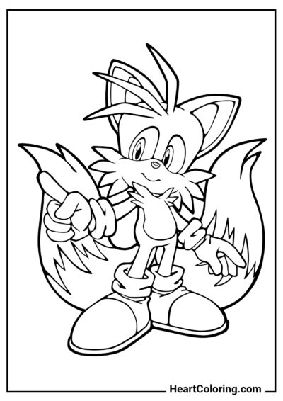 Tails - Disegni di Sonic da Colorare