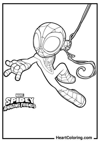 Chibi Homem-Aranha - Desenhos do Homem Aranha para Colorir