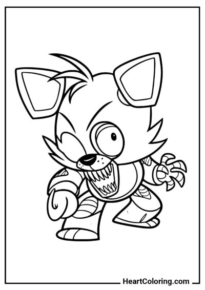 Chibi Foxy - Desenhos de Five Nights at Freddy’s para Colorir