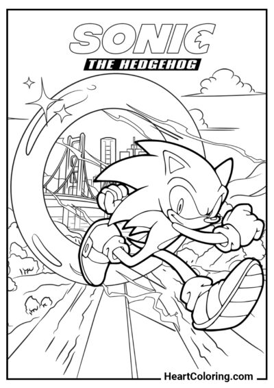 Sonic il riccio - Disegni di Sonic da Colorare