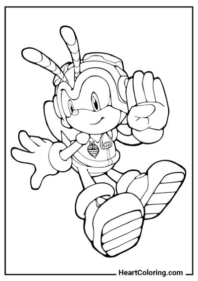 Charmy Bee - Disegni di Sonic da Colorare