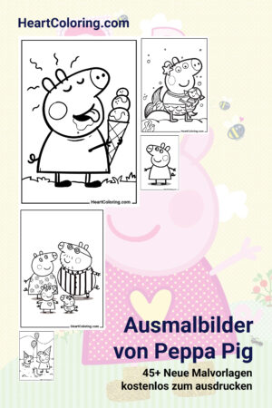 Kostenlose Ausmalbilder von Peppa Pig