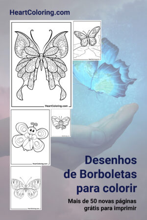 Desenhos de Borboletas para colorir