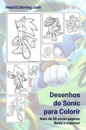 Desenhos do Sonic para Imprimir e Colorir