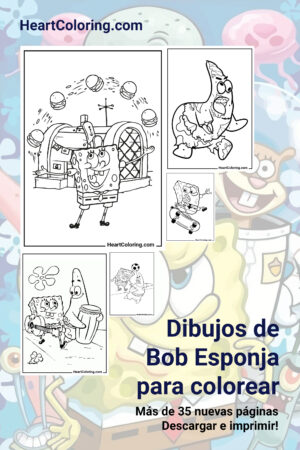 Dibujos de Bob Esponja para colorear