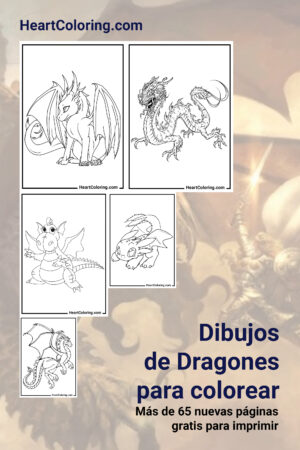 Dibujos de Dragones para colorear