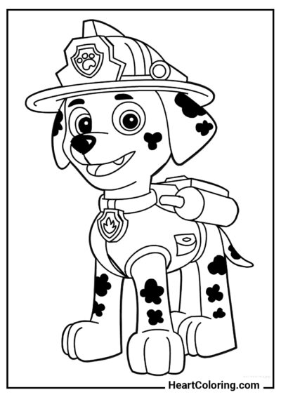 Marshall - PAW Patrol Ausmalbilder