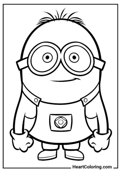 Minion engraçado - Desenhos de Minions para Colorir