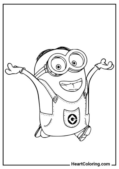 Dave Feliz - Desenhos de Minions para Colorir