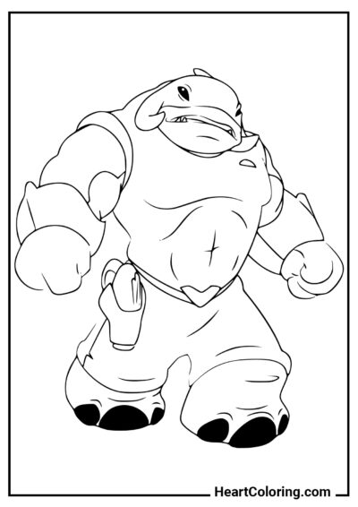 Gantu Gigante - Dibujos de Lilo y Stitch para Colorear