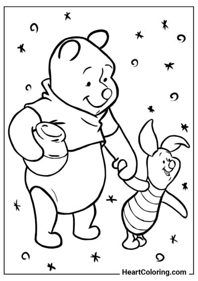 Winnie the Pooh e Pimpi - Disegni di Winnie The Pooh da Colorare