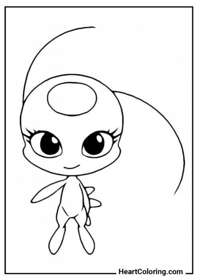 Fofa Tikki - Desenhos do Ladybug para Colorir