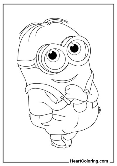 Minion fofo - Desenhos de Minions para Colorir