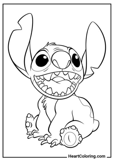 Extraterrestre Alegre - Dibujos de Lilo y Stitch para Colorear