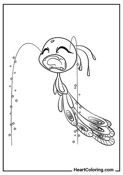 Kwami Duusu Triste - Desenhos do Ladybug para Colorir