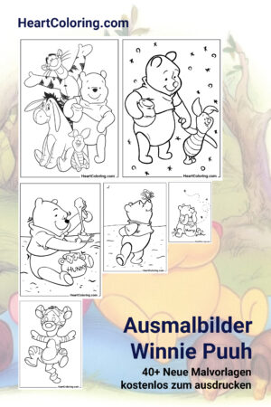 Kostenlose Ausmalbilder von Winnie Puuh