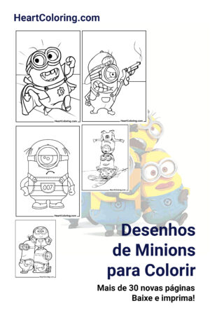 Desenhos de Minions para Colorir