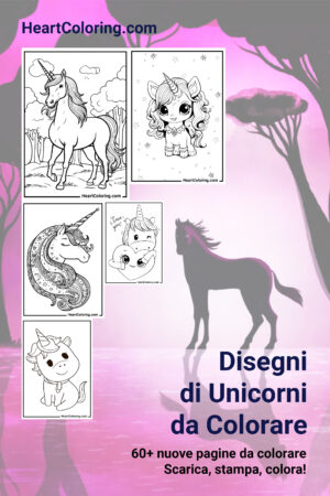 Disegni di Unicorni da Colorare per bambini