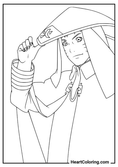 Hokage Naruto Uzumaki - Desenhos do Naruto para Colorir