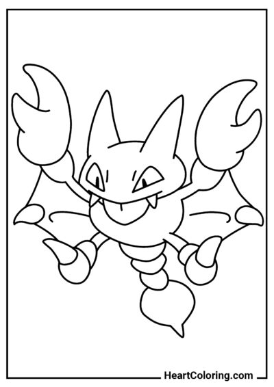 Pokemon Gligar - Dibujos de Pokémon para Colorear