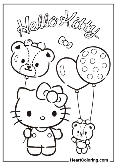 Hello Kittys beste Freundin - Ausmalbilder Hello Kitty