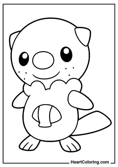 Oshawott - Dibujos de Pokémon para Colorear