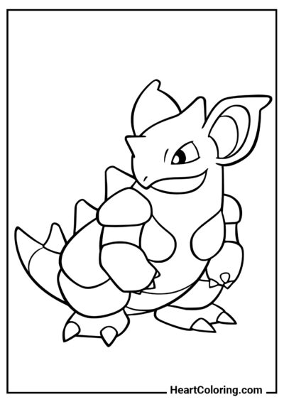 Nidoqueen - Dibujos de Pokémon para Colorear