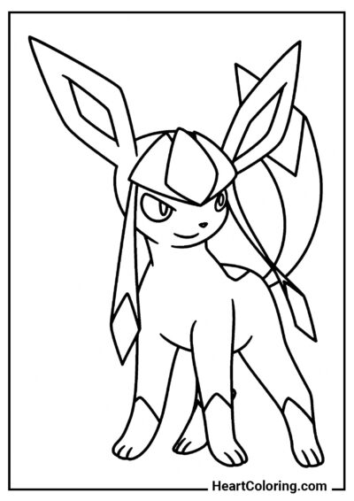 Glaceon - Dibujos de Pokémon para Colorear