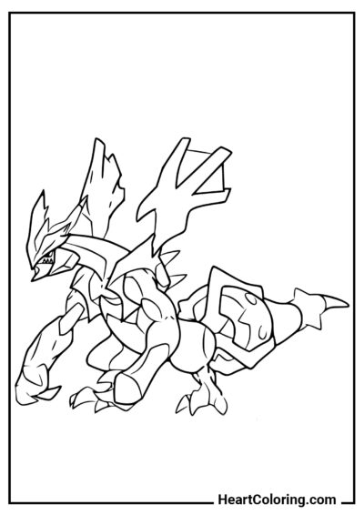 Kyurem - Dibujos de Pokémon para Colorear