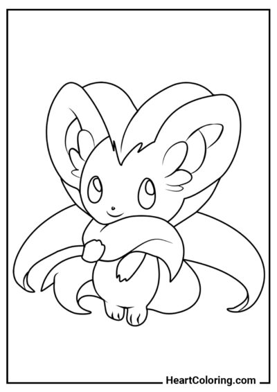 Dulce Cinccino - Dibujos de Pokémon para Colorear