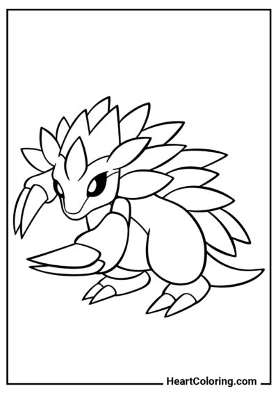 Sandslash - Dibujos de Pokémon para Colorear