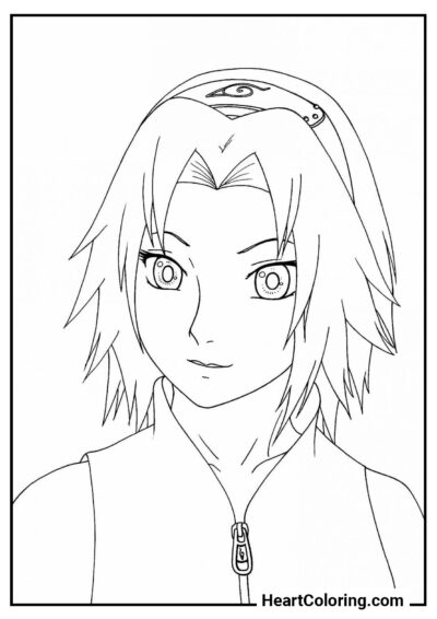 Sakura Haruno - Desenhos do Naruto para Colorir