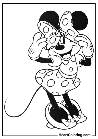 Minnie Timida - Disegni di Topolino da Colorare