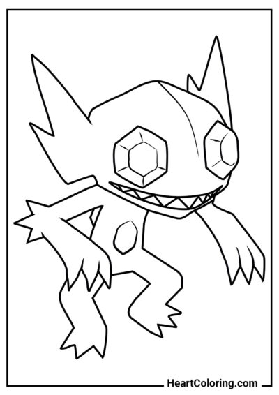 Sableye - Dibujos de Pokémon para Colorear