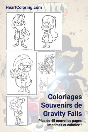 Coloriages Gravity Falls à imprimer