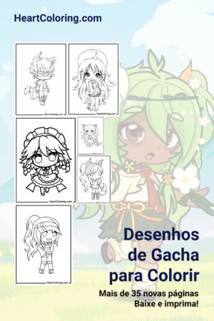 Desenhos de Gacha Life para Colorir