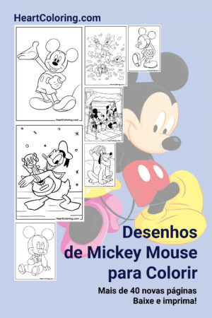 Desenhos de Mickey Mouse para Colorir