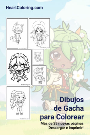 Dibujos de Gacha Life para Colorear