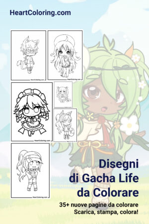 Disegni di Gacha Life da Colorare