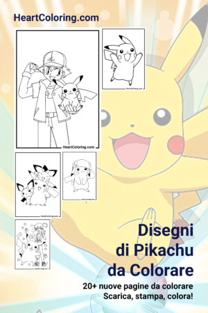 Disegni di Pikachu da Colorare