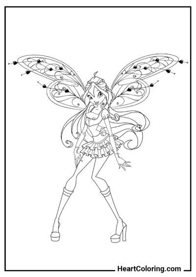 Believix de Bloom - Desenhos do Winx Club para Colorir