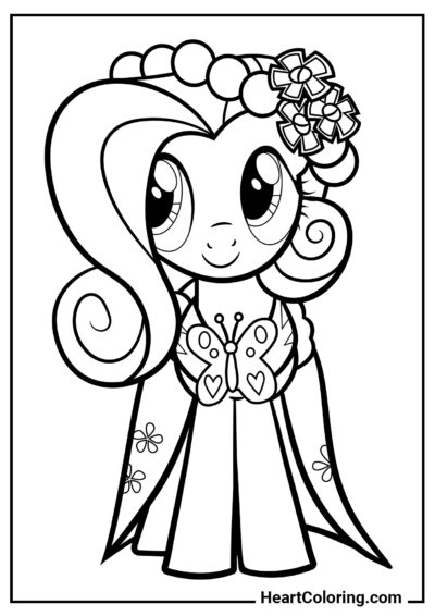 Pinkie Pie Tímida - Desenhos do My Little Pony para Colorir