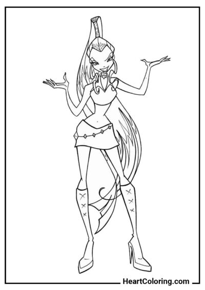 Princesse Icy - Coloriage Winx Club