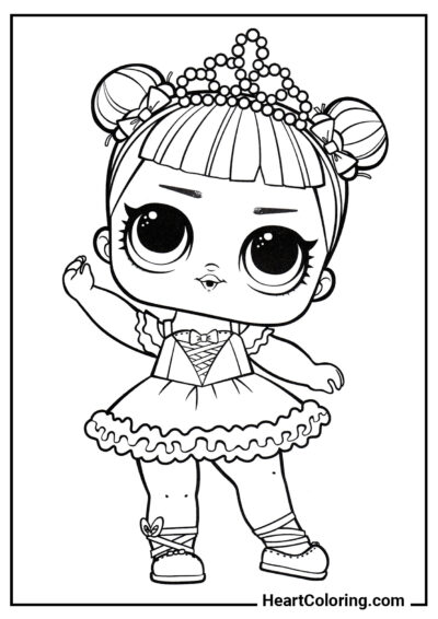 Bailarina L.O.L. - Dibujos para Colorear para Niñas